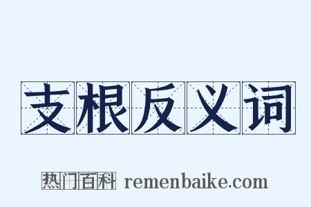 支根反义词是什么意思的图片